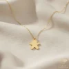 Gingerbread Man Gold Necklace