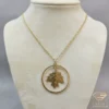 Gold Maple Leaf Pendant Necklace