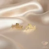 Gold Name Stud Earrings Alice