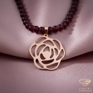 Gold Rose Necklace