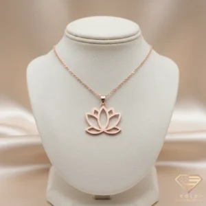 Lotus Gold Necklace