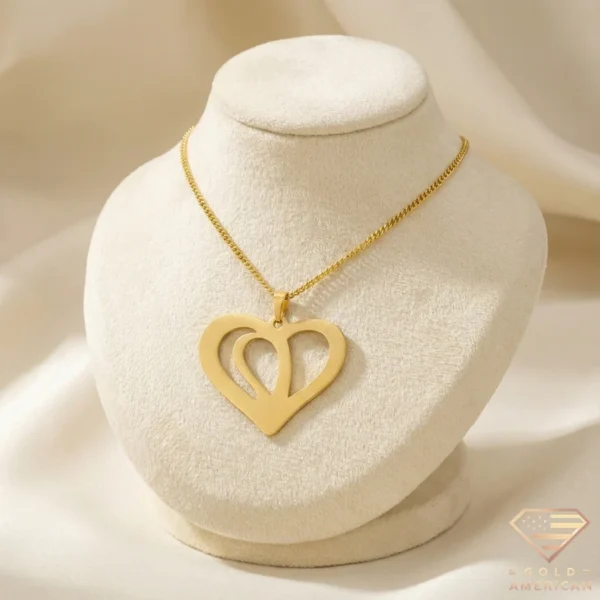 Love Heart Gold Pendant