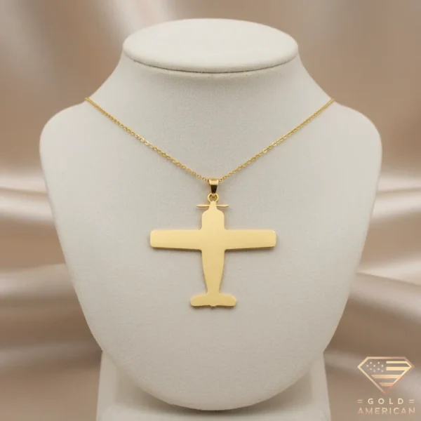 Plane Gold Necklace