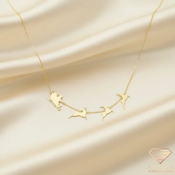 Reindeer & Santa Necklaces