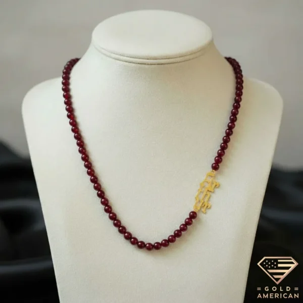 Side Gold Name Necklace for Men Arthur