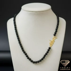 Side Gold Name Necklace for Men James