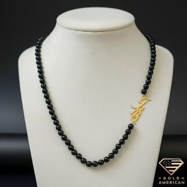 Side Gold Name Necklace for Men James