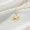 Snowflake Gold Necklace