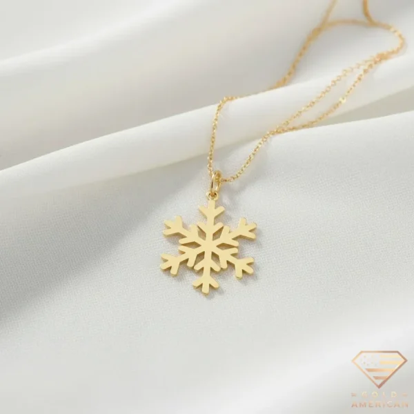 Snowflake Gold Necklace
