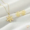Snowflake Gold Set