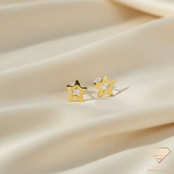 Star Gold Earrings
