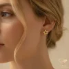 Star Gold Earrings Model