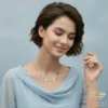 The Nutcracker Gold Necklace Model Hand Raised