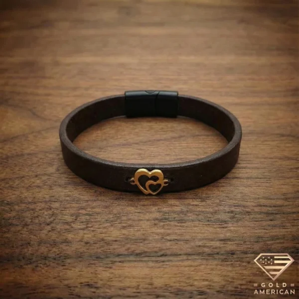 Leather Wrap Bracelet with Charms