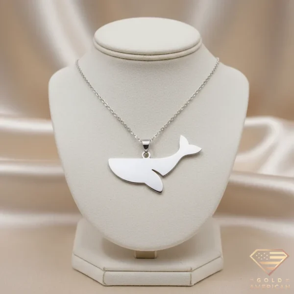 White Whale Gold Necklace