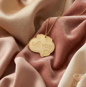 14k Gold I Love You Heart Necklace