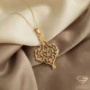 Gold pendant with chain