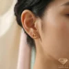 Butterfly Gold Earrings Model