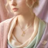Butterfly Gold Name Necklace Model