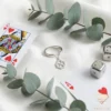 Clover Charm Gold Ring Lucky