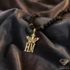 Crowned Double Initial Gold Necklace