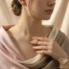 Custom 14k Gold Coordinates Necklace Model 3.4
