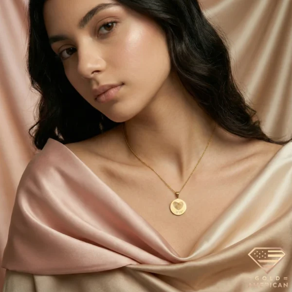 Custom Fingerprint & Initial Necklace Model