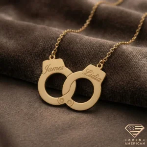 Custom Interlocking Handcuff Necklace