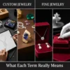 Custom Jewelry vs Fine Jewelry