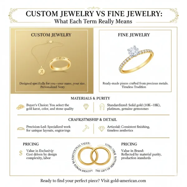 Custom Jewelry vs Fine Jewelry