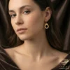 Custom Name Handcuff Earrings Model