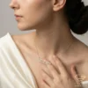 Custom Roman Numeral Date Bar Necklace Model 3.4