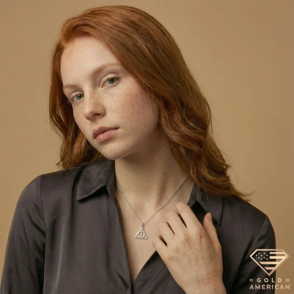 Deathly Hallows Pendant Necklace Model