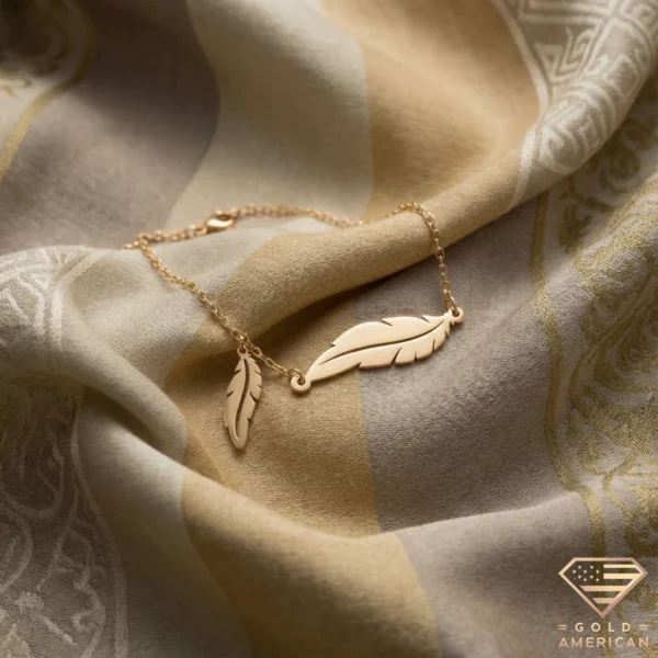 Golden Twin Risha (Feather) Bracelet