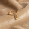 Heart Charm Gold Ring