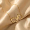 Infinity Arrow Custom Name Necklace