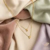 Initial Embrace Gold Pendants