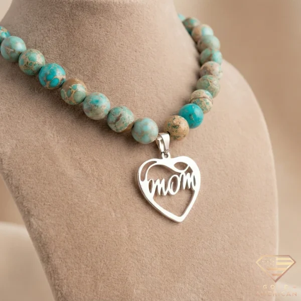 Mom Heart Gold Necklace