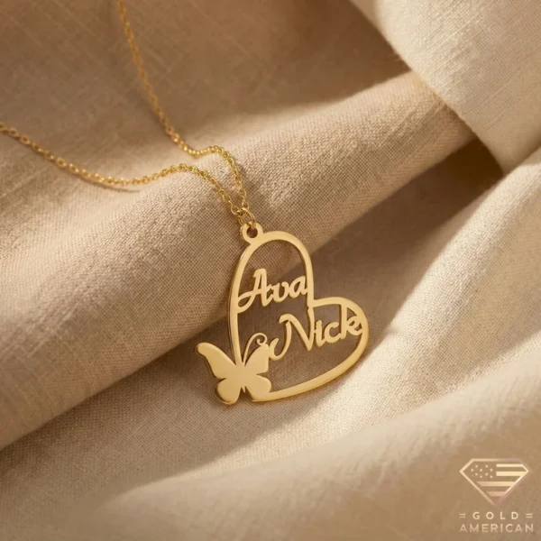 custom name necklace with two names