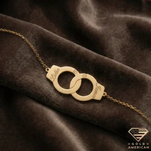 Personalized Couple Handcuff Bracelet