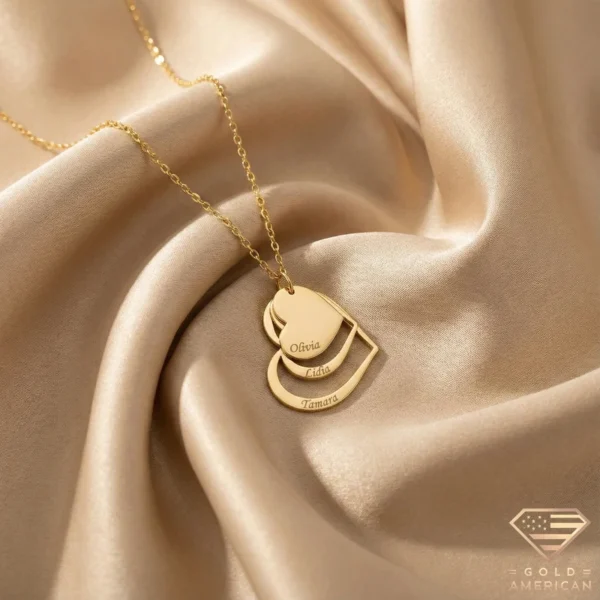 engraved name necklace gold personalized