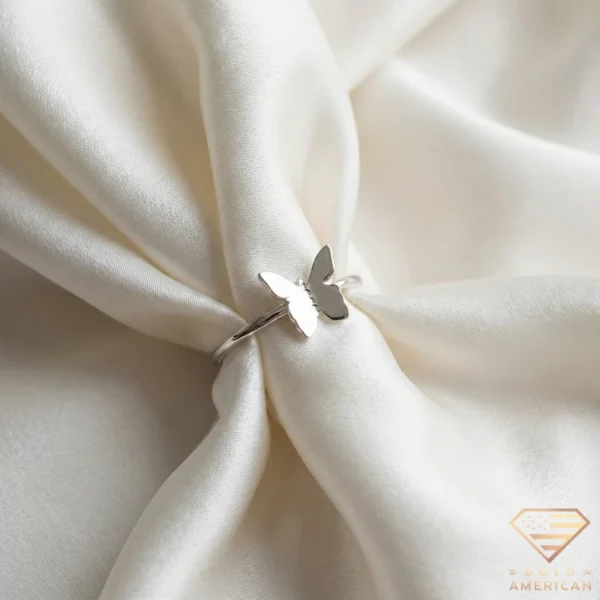 Silver Butterfly Ring