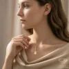 14k Gold Guitar Pendant Necklace Model 3.4