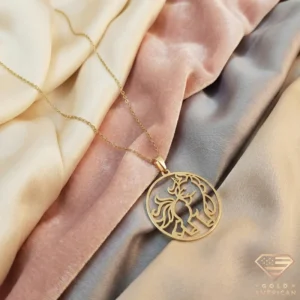 14k Gold Unicorn Pendant Necklace