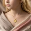Custom Anime Engraved Gold Pendant Model