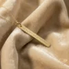 Gold I Love You Morse Code Plate Close up