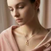 Heart Music Note Gold Pendant Model