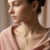 Heart Music Note Gold Pendant Model 3.4