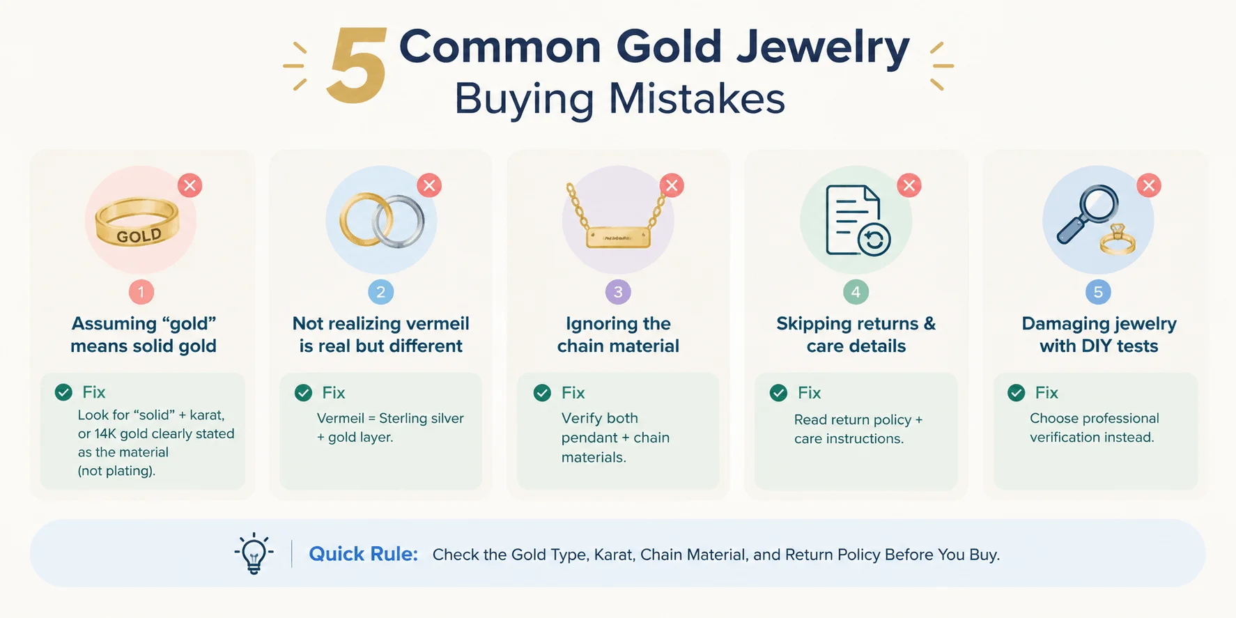 5 Gold Jewelry Buying Mistakes 1 5 Gold Jewelry Buying Mistakes