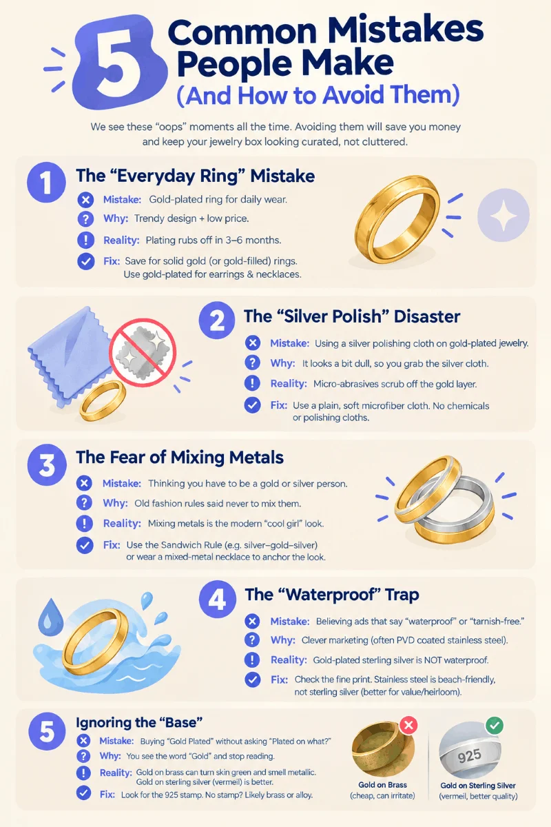 5 Jewelry Care Mistakes to Avoid